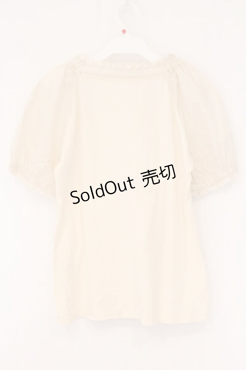 画像4: PINK HOUSE / Sleeping BeautyパフTシャツ M アイボリー O-26-06-04-073-LO-TO-IG-OS (4)