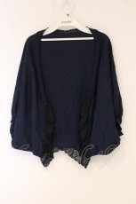 画像1: Franche Lippee / レース使いドルマンカーディガン M ネイビー O-26-06-04-009-LO-TO-OW-OS (1)