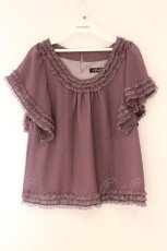 画像1: Toi et Bonbon / レース配色ワイドスリーブトップス F パープル O-26-06-04-078-LO-TO-IG-OS (1)