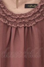 画像2: Toi et Bonbon / レース配色ワイドスリーブトップス F パープル O-26-06-04-078-LO-TO-IG-OS (2)