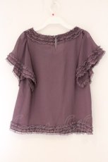 画像4: Toi et Bonbon / レース配色ワイドスリーブトップス F パープル O-26-06-04-078-LO-TO-IG-OS (4)