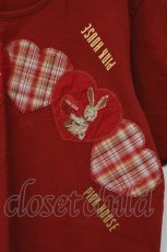 画像2: PINK HOUSE / ハートワッペン使いTシャツ L アカ O-26-06-04-011-LO-TO-OW-OS (2)