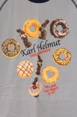 画像2: Karl Helmut / ドーナツうさぎTシャツ S ブルー O-26-06-04-014-EL-TO-OW-OS (2)