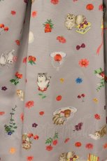 画像2: Franche Lippee / いたずらねこスカート M グレー O-26-06-04-016-LO-SK-OW-OS (2)