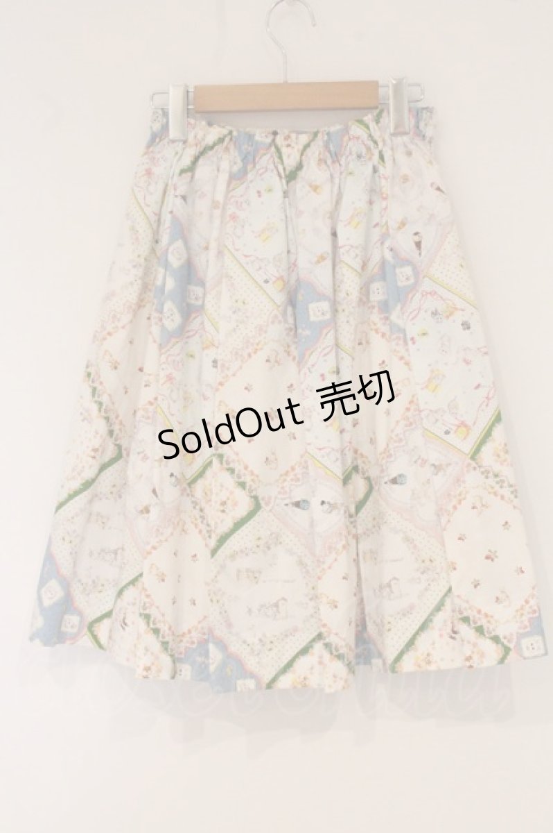 画像3: Franche Lippee / ハンカチーフ柄スカート M マルチ O-26-06-04-018-LO-SK-OW-OS (3)