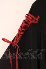 画像3: metamorphose / 着物合わせ風ブラウス  クロ×アカ O-26-06-04-024-ME-BL-OW-OS (3)