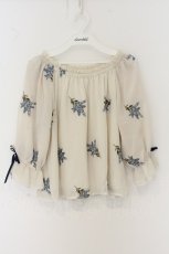 画像1: an another angelus / アスチルベ総刺繍オフショルブラウス F アイボリー O-26-06-05-036-CA-BL-OW-OS (1)