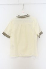 画像3: Fi.n.t / セーラー開衿シャツ F アイボリー×カーキグリーン O-26-06-05-047-CA-BL-OW-OS (3)