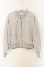 画像1: F i.n.t / スズラン総刺繍ブルゾン F グレー O-26-06-05-063-CA-JA-OW-OS (1)