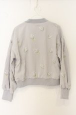 画像3: F i.n.t / スズラン総刺繍ブルゾン F グレー O-26-06-05-063-CA-JA-OW-OS (3)