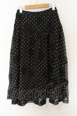 画像3: INGEBORG / 水玉&カメリア柄シアースカート 3(9号相当) クロ O-26-06-05-068-LO-SK-IG-OS (3)