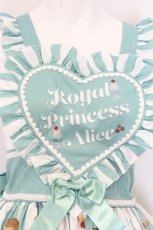 画像2: Royal Princess Alice / 猫の純喫茶・ねこ助コラボ ジャンパースカート  ミント O-26-06-05-006-LO-OP-IG-OS (2)