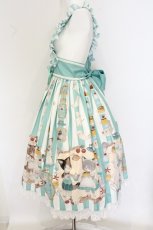 画像4: Royal Princess Alice / 猫の純喫茶・ねこ助コラボ ジャンパースカート  ミント O-26-06-05-006-LO-OP-IG-OS (4)