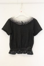 画像3: axes femme / レイヤード風カットデニムプルオーバー M グレー O-26-06-06-036-AX-TO-IG-OS (3)