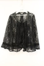画像1: INGEBORG / 総レースボレロ 3(9号) クロ O-26-06-06-045-LO-TO-IG-OS (1)
