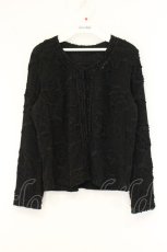 画像1: INGEBORG / リボンカメリア刺繍ボレロ 3(9号) クロ O-26-06-06-050-LO-TO-IG-OS (1)