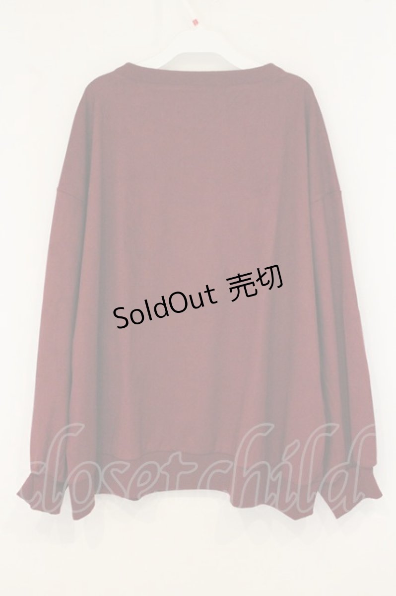画像4: CuLLt / CuLLt 2023 MENS HAPPY BAG PLANET PULLOVER  ワイン O-26-06-06-053-PU-TO-IG-OS (4)