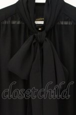 画像2: a maiden devil / Chiffon blouse  ブラック O-26-06-06-055-GO-BL-IG-OS (2)