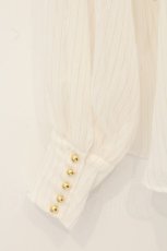 画像3: a maiden devil / Chiffon blouse  ホワイト 金糸 O-26-06-06-056-GO-BL-IG-OS (3)