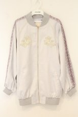 画像1: Secret Honey / 天使スカジャン  ライトグレーｘパープル O-26-06-06-077-CA-CO-YM-OS (1)