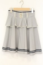 画像1: axes femme / サス付きペプラムスカート M グレー O-26-06-06-011-AX-SK-IG-OS (1)