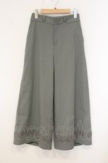画像1: an another angelus / 裾レース使いワイドパンツ  グリーン O-26-06-06-002-CA-PA-IG-OS (1)