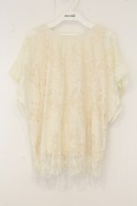 画像1: axes femme / バックシャンレーストップス M アイボリー O-26-06-06-030-AX-TO-IG-OS (1)