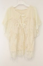 画像3: axes femme / バックシャンレーストップス M アイボリー O-26-06-06-030-AX-TO-IG-OS (3)