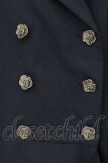 画像2: axes femme / ラッフルフリルトレンチコート  ネイビー O-26-06-06-031-AX-CO-IG-OS (2)