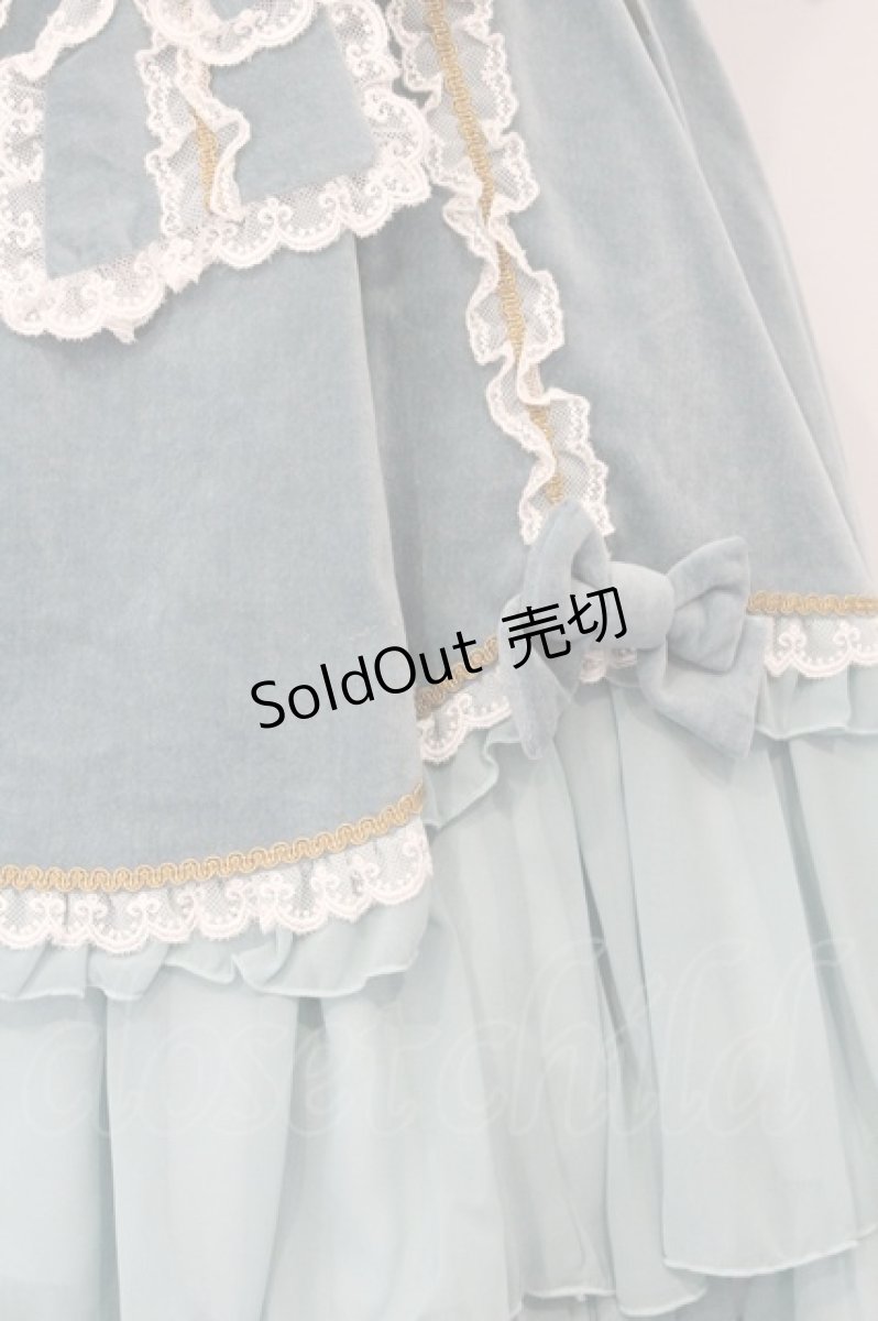 画像3: metamorphose / 別珍プリンセスリボンジャンパースカート  ミント O-26-06-07-031-ME-OP-IG-OS (3)