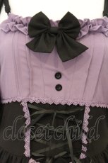 画像2: Xuandana Lolita / ボレロ付きビスチェデザインジャンパースカート  クロ×パープル O-26-06-07-038-LO-OP-OW-OS (2)