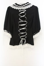 画像3: Vallee lys / Dreams Ladder Lace Blouse　ブラウス  ブラックｘホワイト O-26-06-07-008-GO-BL-YM-OS (3)
