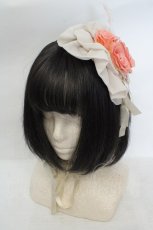 画像1: metamorphose / 円形ローズヘッドドレス  生成り O-26-06-07-061-ME-TO-IG-OS (1)