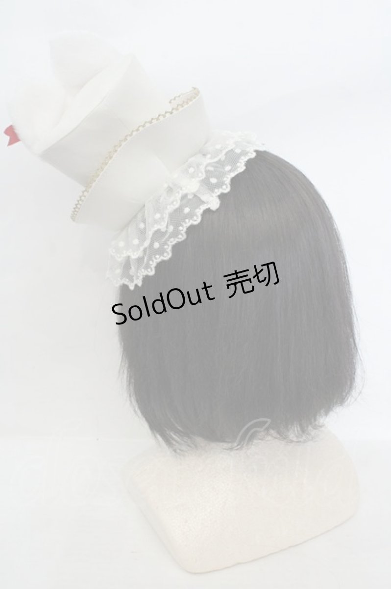 画像3: Angelic Pretty / Magical Night Theater Hatカチューシャ  シロ O-26-06-07-064-AP-AC-IG-OS (3)