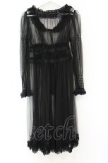 画像3: Vallee lys / Nocturne Tulle Cardigan カーディガン  ブラック O-26-06-07-009-GO-TO-YM-OS (3)