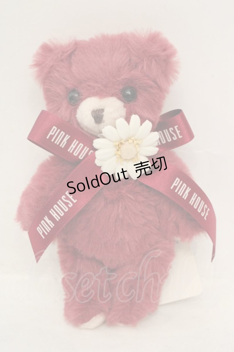 画像1: PINK HOUSE / テディマーガレットぬいぐるみコサージュ  濃ピンク O-26-06-07-070-LO-ZA-IG-OS (1)