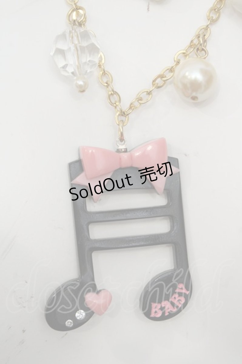 画像1: BABY,THE STARS SHINE BRIGHT / 音符ネックレス  - O-26-06-07-089-BA-ZA-IG-OS (1)
