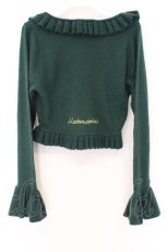 画像3: metamorphose / カメオ刺繍ボレロ  グリーン O-26-06-07-013-ME-TO-IG-OS (3)