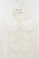 画像2: BABY,THE STARS SHINE BRIGHT / 薔薇レースブラウス  白 O-26-06-07-014-BA-BL-IG-OS (2)