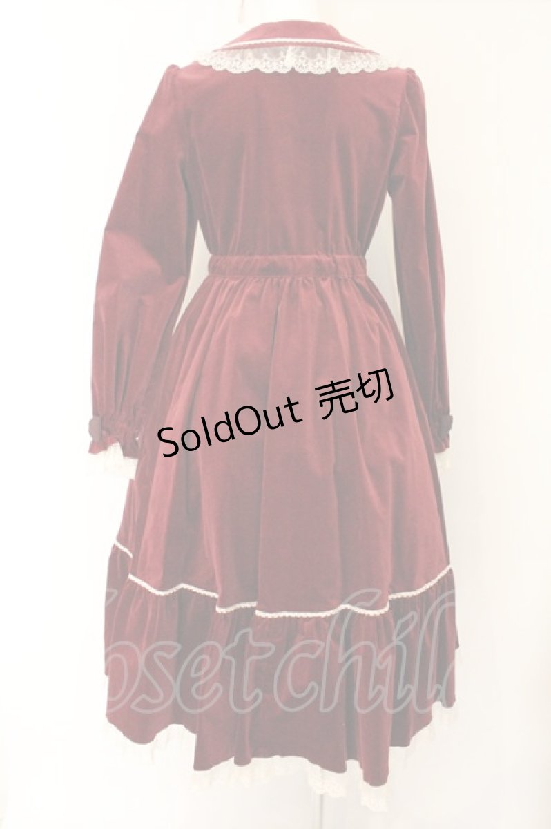 画像5: metamorphose / オリ‐ヴィアワンピース(別珍)  ワイン O-26-06-07-026-ME-OP-IG-OS (5)
