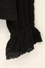 画像3: MIST夕霧工作室 / 綿レース丸襟ブラウス M クロ O-26-06-08-030-LO-BL-OW-OS (3)