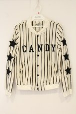 画像1: Candy Stripper / ロゴスタジャン 1 オフシロ O-26-06-08-037-PU-JA-OW-OS (1)