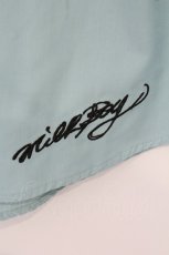画像3: MILKBOY / BI COLOR BOW 七分袖シャツ  ブルーグリーンｘブラック O-26-06-08-045-MB-BL-YM-OS (3)