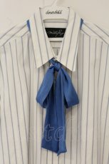 画像2: MILKBOY / TIE STRIPE 半袖シャツ  ブルーｘホワイト O-26-06-08-046-MB-BL-YM-OS (2)
