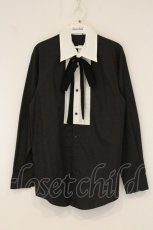 画像1: MILKBOY / TUCKED RIBBON シャツ F ブラックｘホワイト O-26-06-08-047-MB-BL-YM-OS (1)