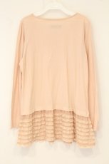 画像4: Toi et Bonbon / 裾レースカットチュニック  ピンク O-26-06-08-060-LO-TO-IG-OS (4)