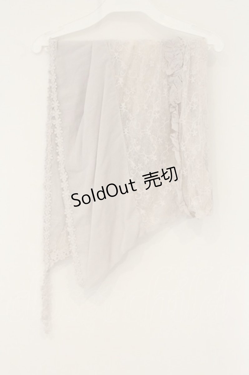 画像3: axes femme / 巻きバラレースストール  ライトグレー系 O-26-06-08-067-AX-ZA-IG-OS (3)