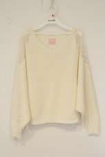 画像1: PINK HOUSE / CHELSEA ショルダーレースニット  オフシロ O-26-06-08-076-LO-TO-IG-OS (1)