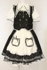 画像1: Hoshibako Works / 東方Project ×HoshibakoWorks　霧雨魔理沙　セットアップワンピース M クロ×シロ O-26-06-09-038-LO-OP-OW-OS (1)