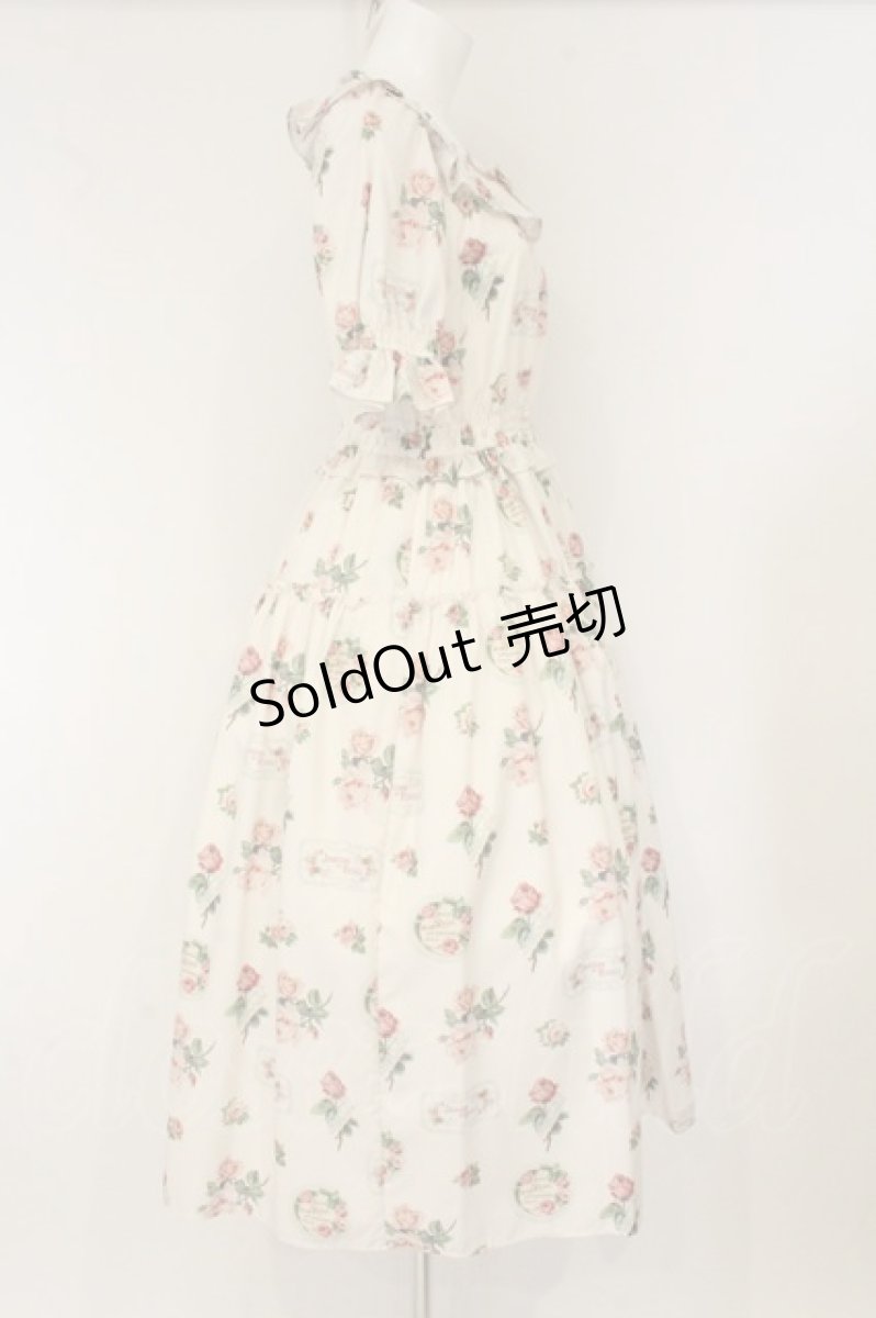 画像4: Melody BasKet / Precious Roseフリルカラーワンピース TallM オフシロ O-26-06-09-040-LO-OP-IG-OS (4)